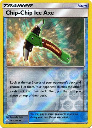 Unbroken Bonds - 165/214 - Chip-Chip Ice Ax - Reverse Holo