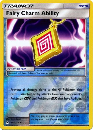 Unbroken Bonds - 171/214 - Fairy Charm Ability - Reverse Holo