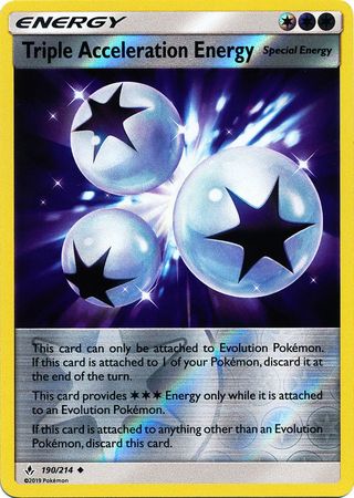 Unbroken Bonds - 190/214 - Triple Acceleration Energy - Reverse Holo