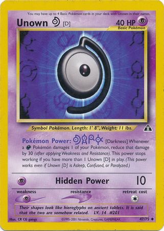 Neo Discovery - 047/075 - Unown [D]