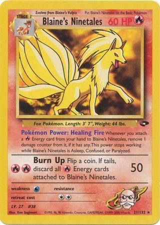 Gym Challenge - 021/132 - Blaine's Ninetales