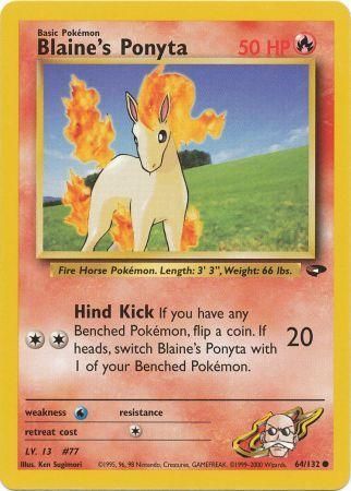 Gym Challenge - 064/132 - Blaine's Ponyta