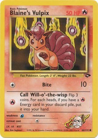 Gym Challenge - 066/132 - Blaine's Vulpix
