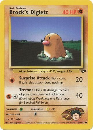 Gym Challenge - 067/132 - Brock's Diglett