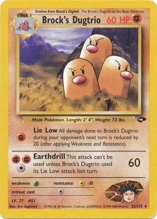 Gym Challenge - 022/132 - Brock's Dugtrio