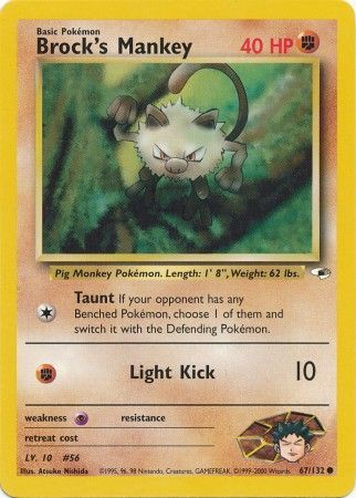 Gym Heroes - 067/132 - Brock's Mankey