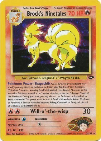 Gym Challenge - 003/132 - Brock's Ninetales - Holo