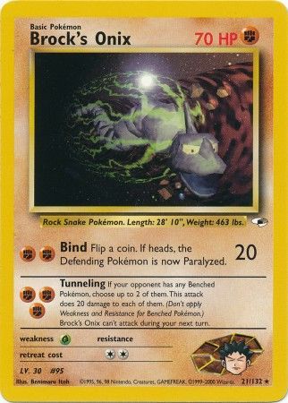 Gym Heroes - 021/132 - Brock's Onix