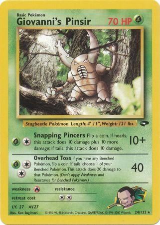 Gym Challenge - 024/132 - Giovanni's Pinsir