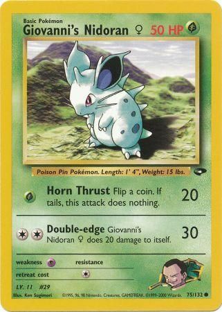 Gym Challenge - 075/132 - Giovanni's Nidoran ♀