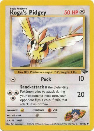 Gym Challenge - 080/132 - Koga's Pidgey