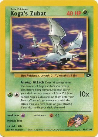 Gym Challenge - 083/132 - Koga's Zubat