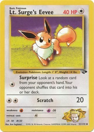 Gym Challenge - 051/132 - Lt. Surge's Eevee
