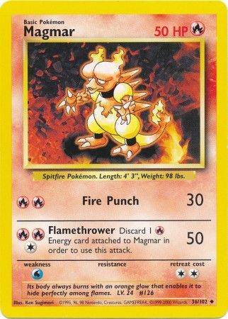 Base Set - 036/102 - Magmar