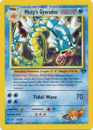 Gym Challenge - 013/132 - Misty's Gyarados - Holo