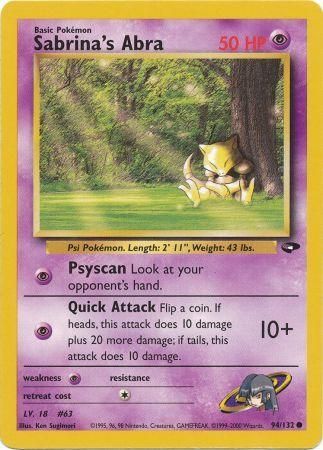 Gym Challenge - 094/132 - Sabrina's Abra