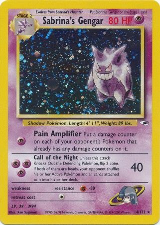 Gym Heroes - 014/132 - Sabrina's Gengar - Holo