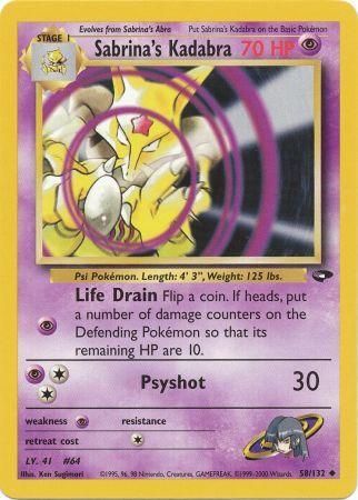 Gym Challenge - 058/132 - Sabrina's Kadabra