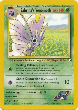 Gym Heroes - 034/132 - Sabrina's Venomoth
