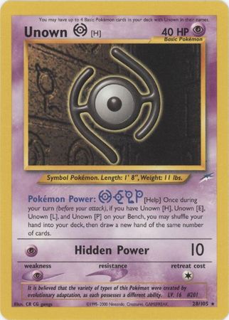 Neo Destiny - 028/105 - Unown [H]