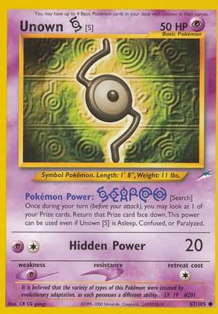 Neo Destiny - 087/105 - Unown [S]