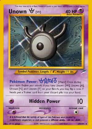 Neo Destiny - 029/105 - Unown [W]
