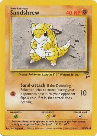 Base Set 2 - 091/130 - Sandshrew