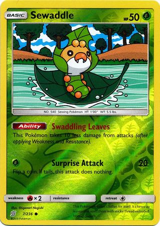 Unified Minds - 007/236 - Sewaddle - Reverse Holo