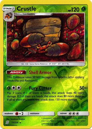 Unified Minds - 011/236 - Crustle - Reverse Holo