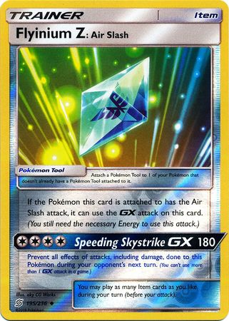 Unified Minds - 195/236 - Flyinium Z: Air Slash - Reverse Holo