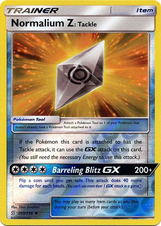Unified Minds - 203/236 - Normalium Z: Tackle - Reverse Holo