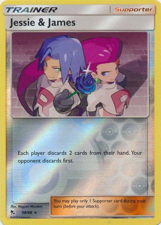 Hidden Fates - 058/068 - Jessie &amp; James - Reverse Holo