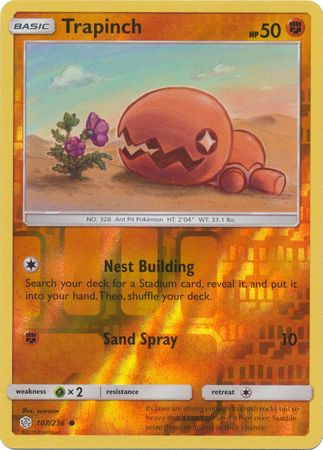 Cosmic Eclipse - 107/236 - Trapinch - Reverse Holo