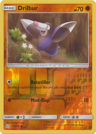 Cosmic Eclipse - 114/236 - Drilbur - Reverse Holo