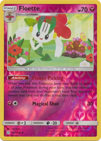 Cosmic Eclipse - 151/236 - Floette - Reverse Holo