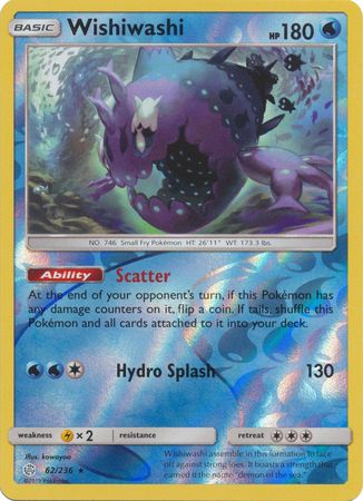 Cosmic Eclipse - 062/236 - Wishiwashi - Reverse Holo