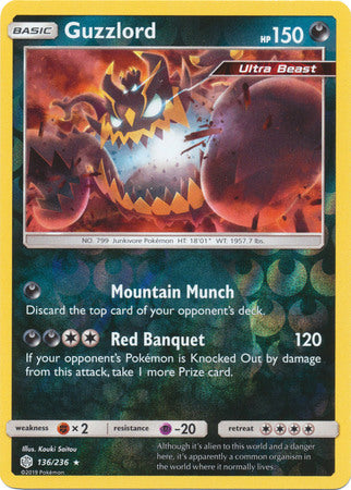Cosmic Eclipse - 136/236 - Guzzlord - Reverse Holo