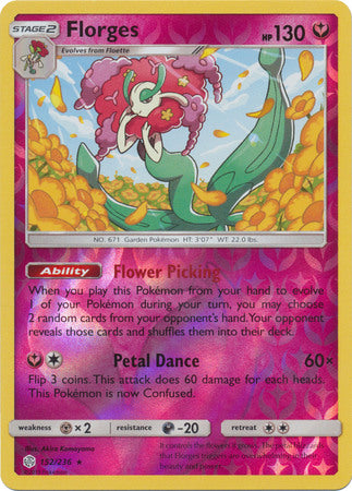 Cosmic Eclipse - 152/236 - Florges - Reverse Holo