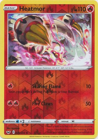 Sword & Shield - 026/202 - Heatmor - Reverse Holo