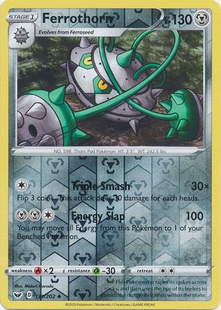 Sword & Shield - 131/202 - Ferrothorn - Reverse Holo