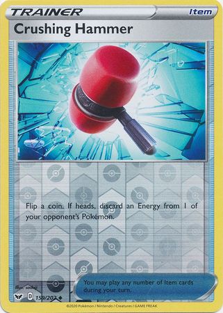 Sword & Shield - 159/202 - Crushing Hammer - Reverse Holo
