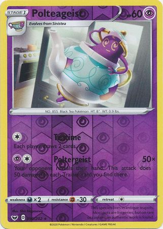 Sword & Shield - 090/202 - Polteageist - Reverse Holo