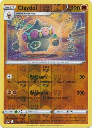 Sword & Shield - 103/202 - Claydol - Reverse Holo