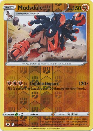 Sword & Shield - 106/202 - Mudsdale - Reverse Holo