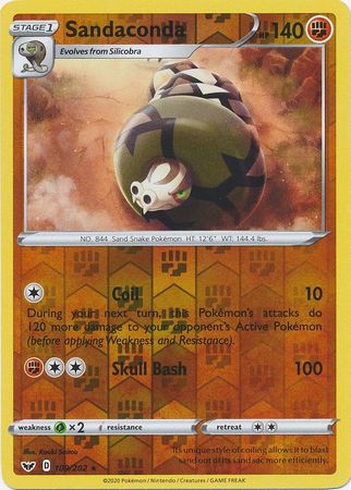 Sword & Shield - 109/202 - Sandaconda - Reverse Holo