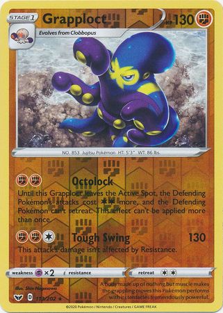 Sword & Shield - 113/202 - Grapploct - Reverse Holo