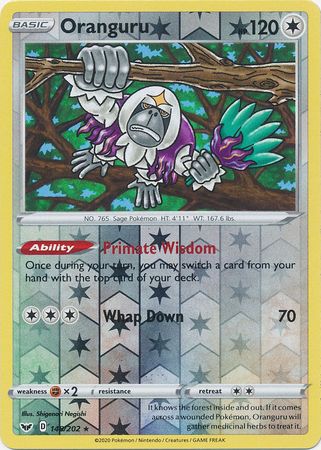 Sword & Shield - 148/202 - Oranguru - Reverse Holo