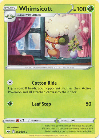 Sword & Shield - 006/202 - Whimsicott