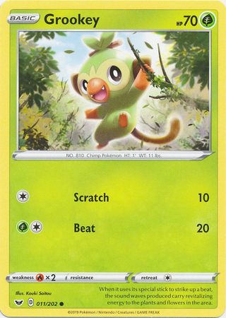 Sword & Shield - 011/202 - Grookey