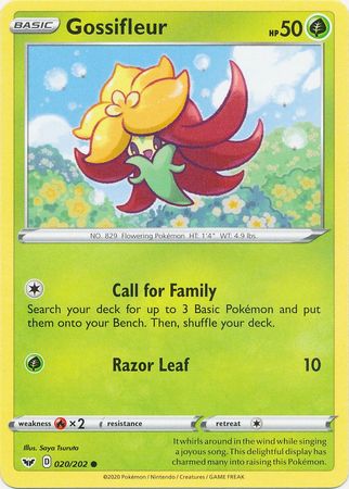 Sword & Shield - 020/202 - Gossifleur